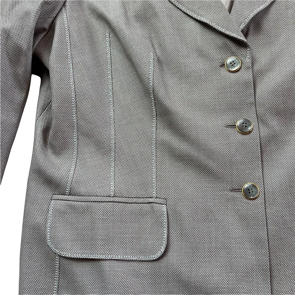 ESCADA EXCLUSIVE FOR NEIMAN MARCUS GRAY BLAZER JACKET - Picture 3 of 13
